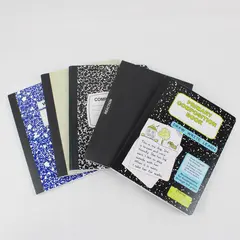 Lot of 5 Assorted Composition Notebooks Mixed Brands Pre-Owned