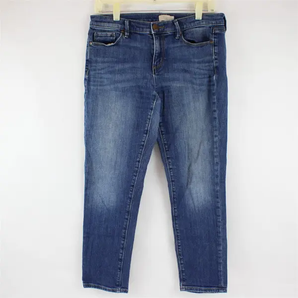 LOFT Medium Wash Modern Denim Crop Skinny Jeans Women's Size 2