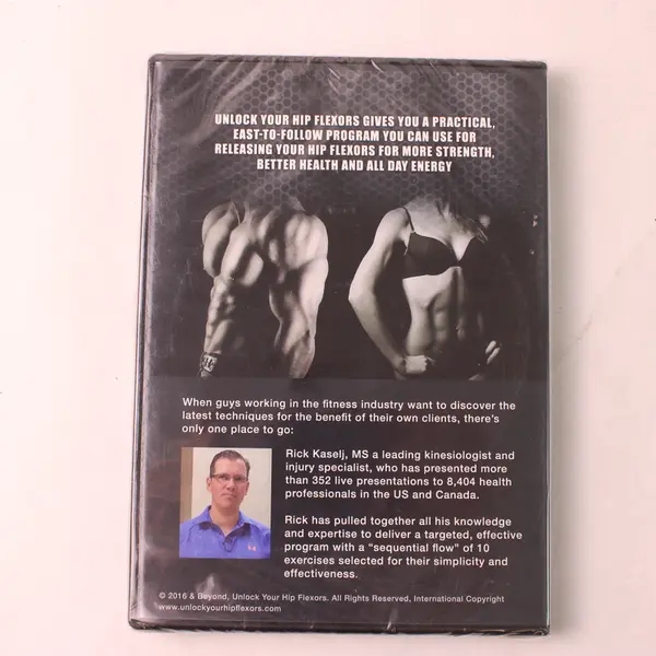 Unlock Your Hip Flexors: Key to Strength & Vitality DVD 2016 Sealed