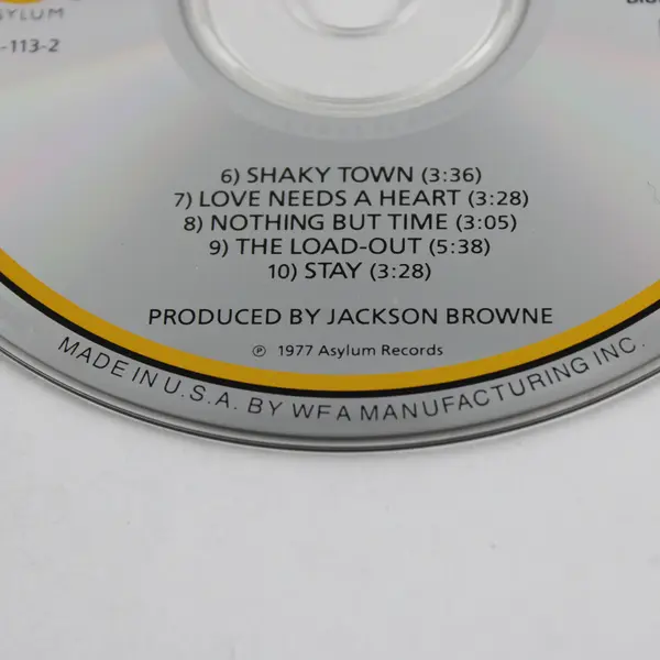 Running on Empty CD, Jackson Browne 1977 #6E 113-2 