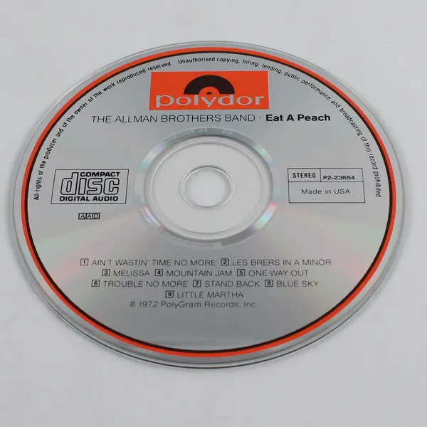 Eat a Peach CD by The Allman Brothers 1972 # P2-23654