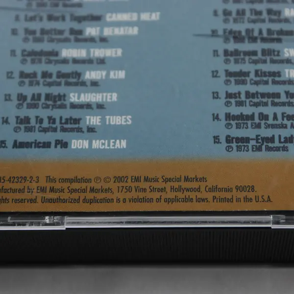 Classic Rock Double CD Set 2002 Various Artists, #72435-42329-2-3