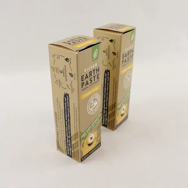 Lot of 2 Earthpaste 4 oz Lemon Twist Mineral Toothpaste Nano Silver Vegan
