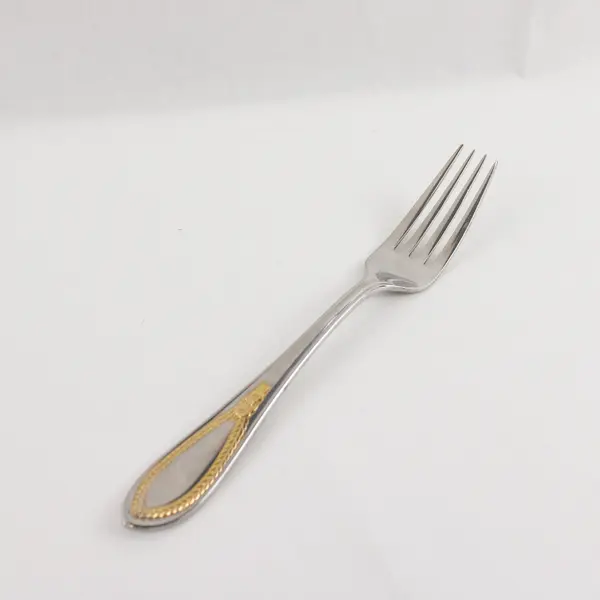 Two Stainless Dinner Forks by Yamazaki in the Pattern Mayfaire Made in Korea