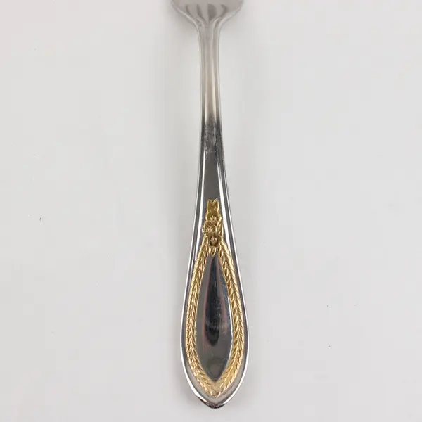 Two Stainless Dinner Forks by Yamazaki in the Pattern Mayfaire Made in Korea