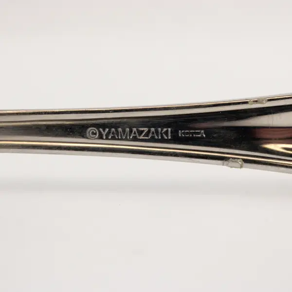 Two Stainless Dinner Forks by Yamazaki in the Pattern Mayfaire Made in Korea