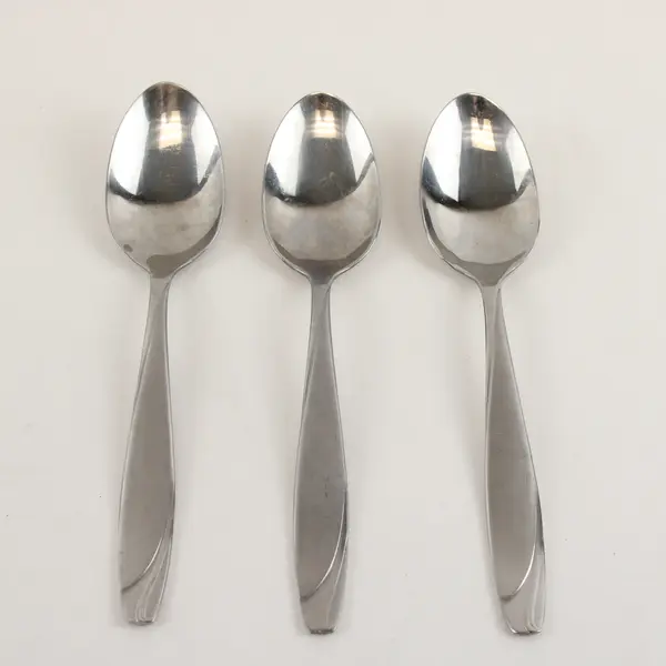 Three 18/0 Teaspoons in the Pattern Lunea Frost by Mikasa