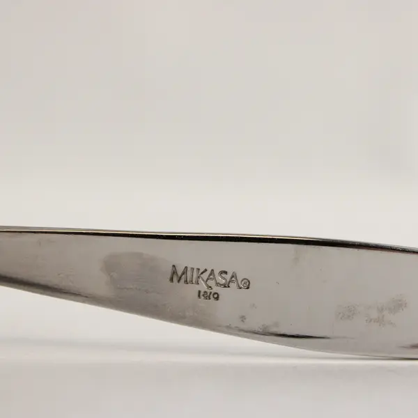 Three 18/0 Teaspoons in the Pattern Lunea Frost by Mikasa