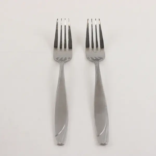 Two 18/0 Dinner Forks  in the Pattern Lunea Frost by Mikasa