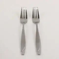 Two 18/0 Dinner Forks  in the Pattern Lunea Frost by Mikasa