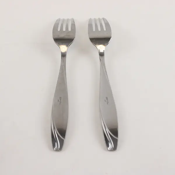 Two 18/0 Dinner Forks  in the Pattern Lunea Frost by Mikasa