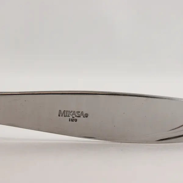 Two 18/0 Dinner Forks  in the Pattern Lunea Frost by Mikasa