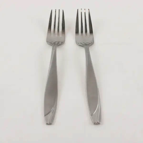 Two 18/0 Salad Forks  in the Pattern Lunea Frost by Mikasa