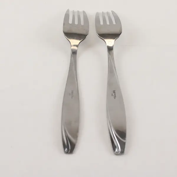 Two 18/0 Salad Forks  in the Pattern Lunea Frost by Mikasa