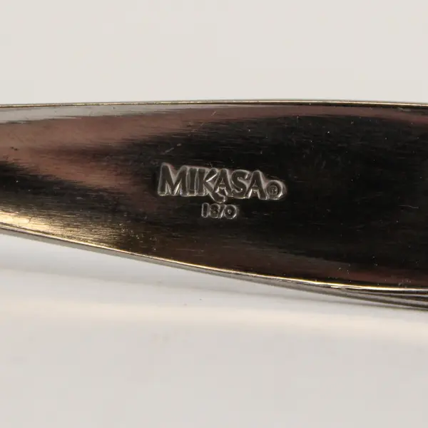 Two 18/0 Salad Forks  in the Pattern Lunea Frost by Mikasa