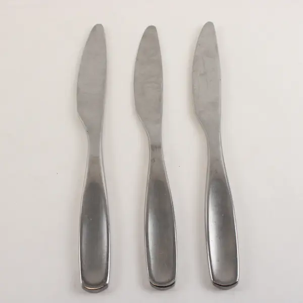Three Vault (Stainless, Matte) Dinner Knives by Gourmet Settings