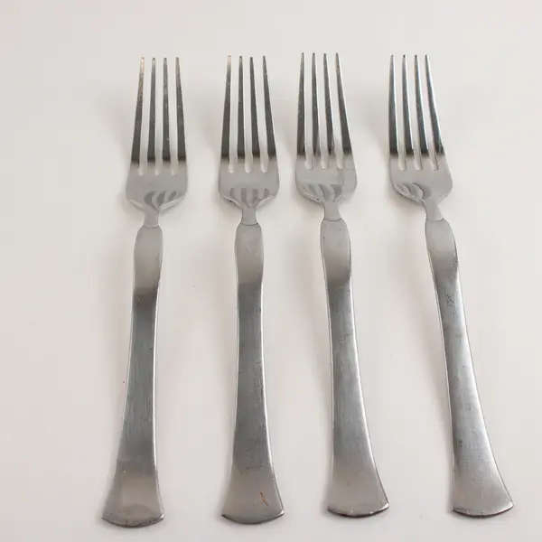 Four Stainless Yarmouth Salad Forks by Cuisinart