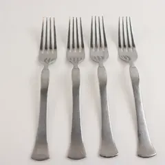 Four Stainless Yarmouth Salad Forks by Cuisinart