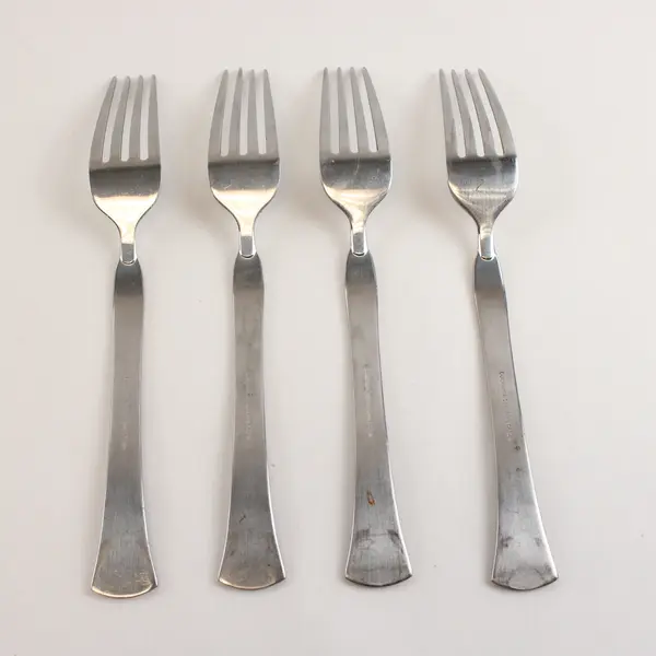 Four Stainless Yarmouth Salad Forks by Cuisinart