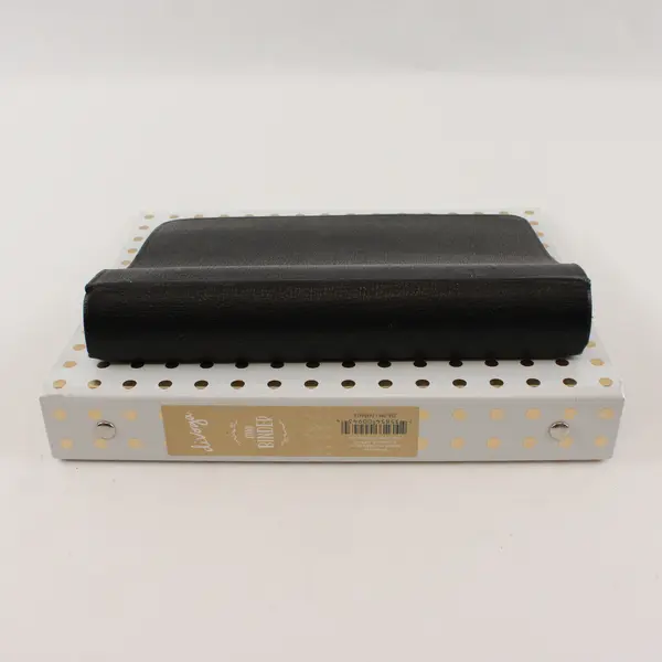 Lot of 2 Mini Binders Black White Gold Polka Dot Boorum & Pease Dayna Lee