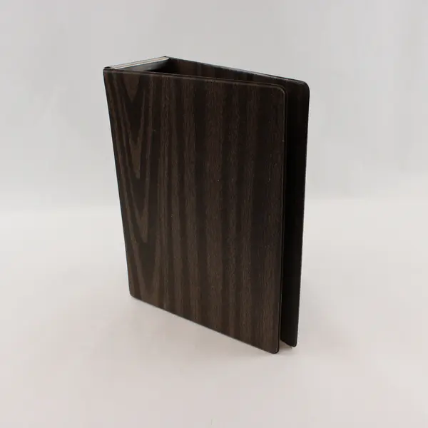 Hanging Data Binder Computer Printout Binder 3.25" Brown Wood Grain Design