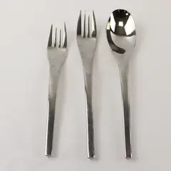 Three Euro Flatware from WMF Cromargan: Dinner Fork, Salad Fork, Tablespoon