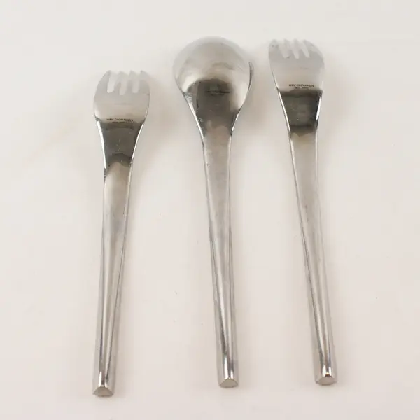 Three Euro Flatware from WMF Cromargan: Dinner Fork, Salad Fork, Tablespoon
