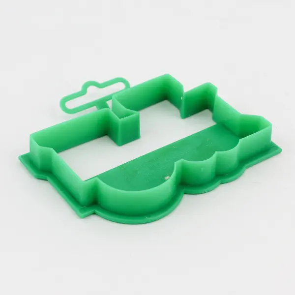 1993 VTG Wilton Locomotive Engine Train Green Plastic Cookie Cutter 4"