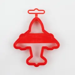 1993 VTG Wilton Airplane Red Plastic Cookie Cutter 4"