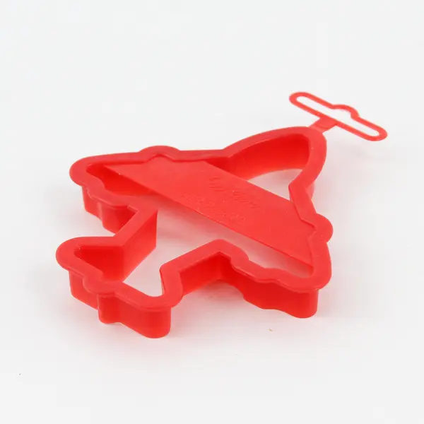 1993 VTG Wilton Airplane Red Plastic Cookie Cutter 4"