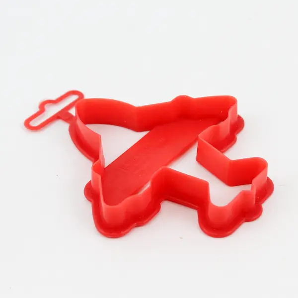 1993 VTG Wilton Airplane Red Plastic Cookie Cutter 4"