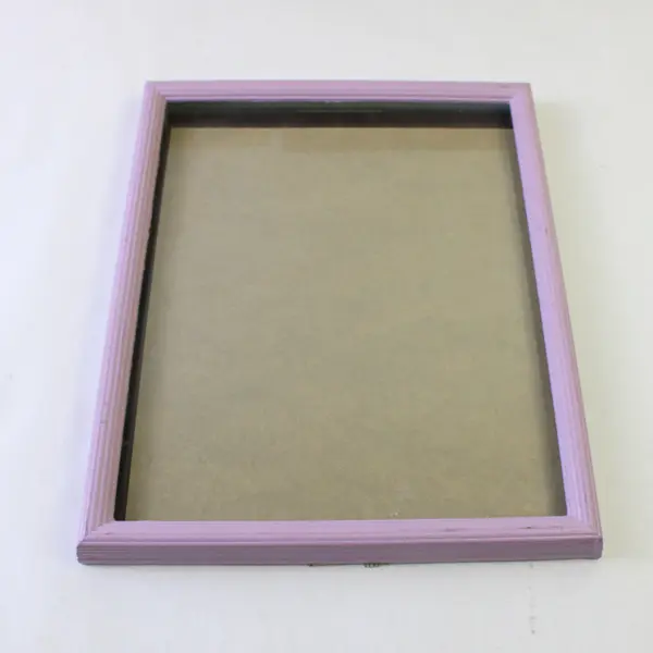 Lot of 4 Medium Sized Wooden Picture Frames for DIY Craft Projects Flawed