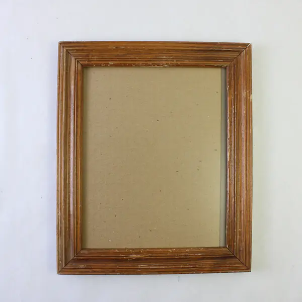 Lot of 4 Medium Sized Wooden Picture Frames for DIY Craft Projects Flawed