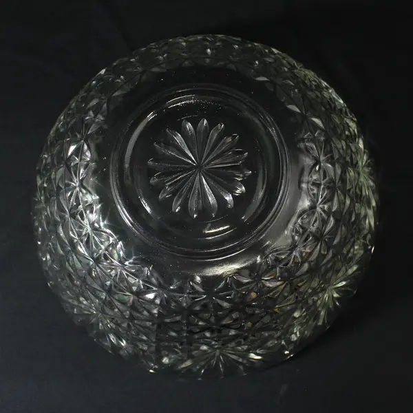Vintage Anchor Hocking Arlington Replacement Clear Glass Punch Bowl 6 Qt 