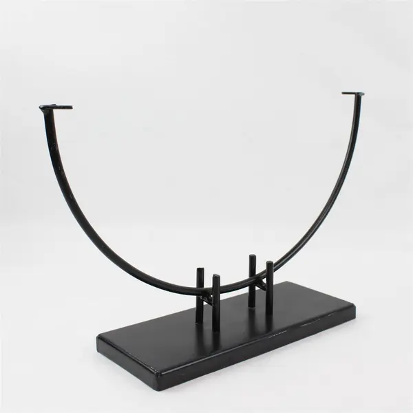 Black Metal Art Plate Display Stand 14" FLAWED