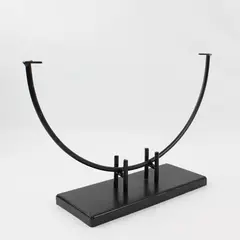 Black Metal Art Plate Display Stand 14" FLAWED