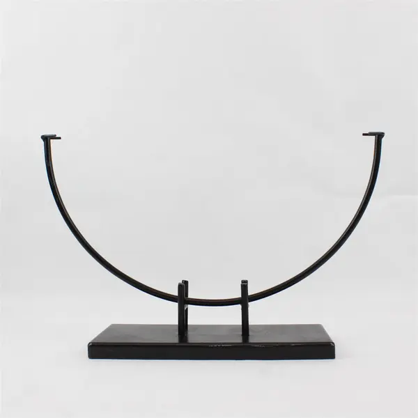 Black Metal Art Plate Display Stand 14" FLAWED