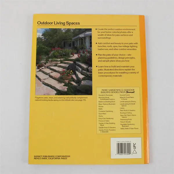 Sunset The Complete Patio Book Ideas & Planning 1995 Paperback Good