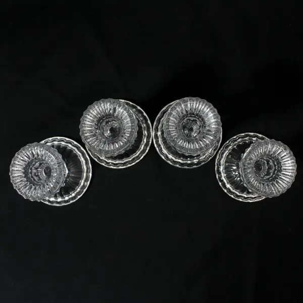 Set of 4 Mikasa Jubilation Crystal Taper Candle Holders