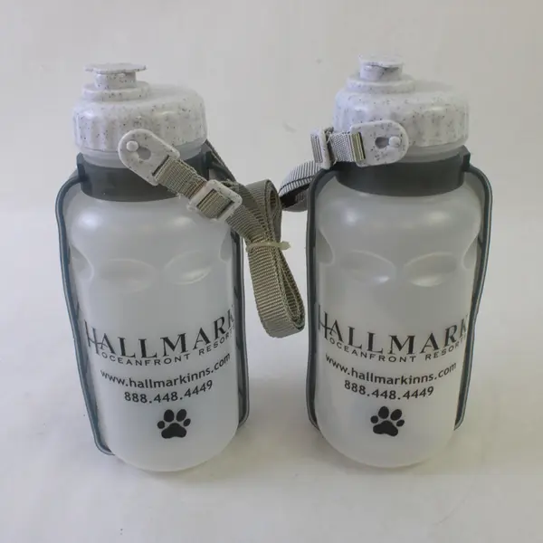 Set of 2 Lixit Thirsty Dog 20oz Portable Water Bottles Hallmark Oceanfront