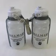 Set of 2 Lixit Thirsty Dog 20oz Portable Water Bottles Hallmark Oceanfront