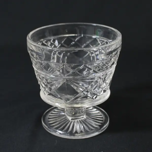 3 Vintage Hazel Atlas Big Top Peanut Butter Footed Sherbet Dessert Dish Glasses