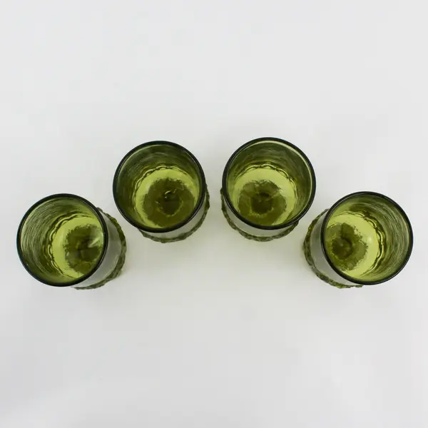 Set of 4 Tiffin Franciscan Madeira Citron Footed Juice Glasses 4 7/8"