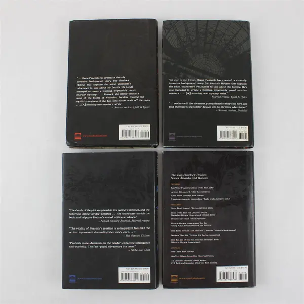 The Boy Sherlock Holmes Series Cases 1st - 4th Shane Peacock HC DJ 2007 - 2010