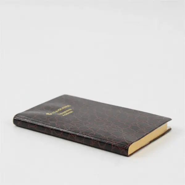 At-A-Glance Black Faux Snakeskin Telephone Address Book 2.5" x 4"