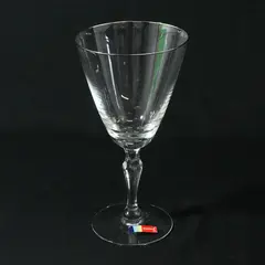 Vintage Fostoria Engagement Crystal Platinum Rim Water Goblet 7"