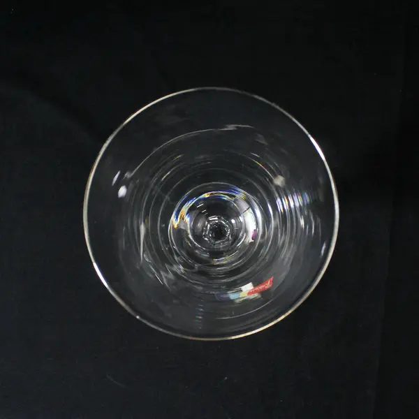 Vintage Fostoria Engagement Crystal Platinum Rim Water Goblet 7"