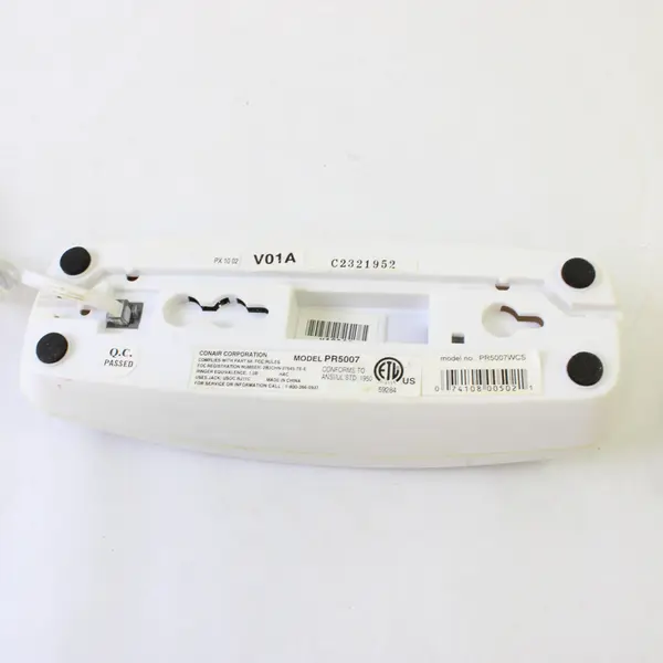 Conair Corporation PR5007 White Corded Phone Used Untested