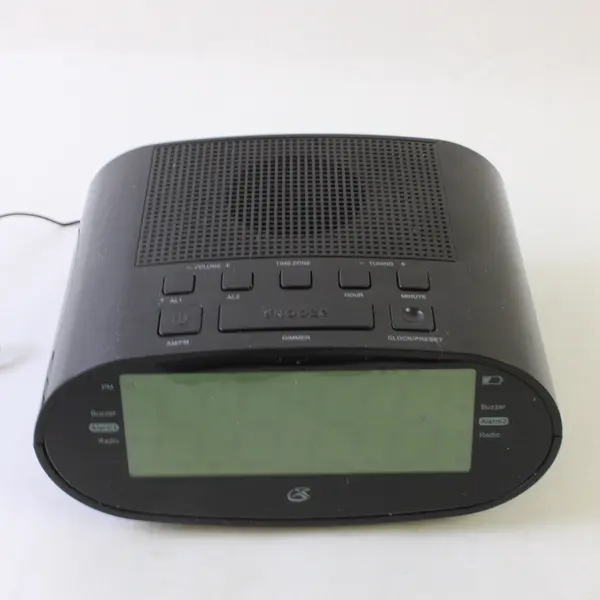 GPX C303B AM/FM Digital Alarm Clock Radio Black Tested Works