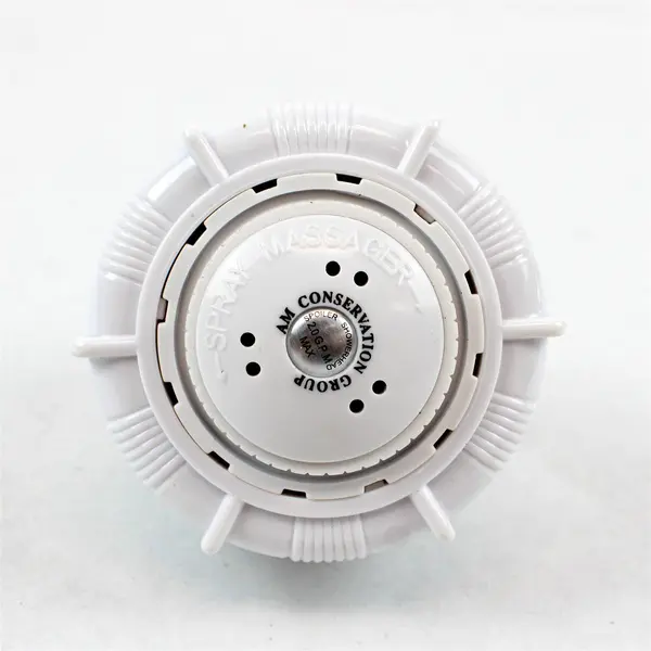 AM Conservation Group Water Saving Spoiler Showerhead White 2.0 GPM